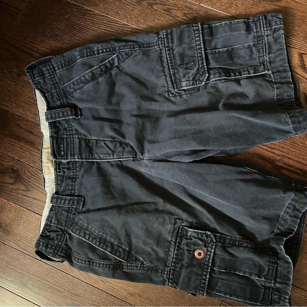 Hollister Beige and Navy Cargo Shorts